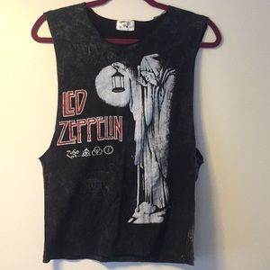 Led Zeppelin cut off top